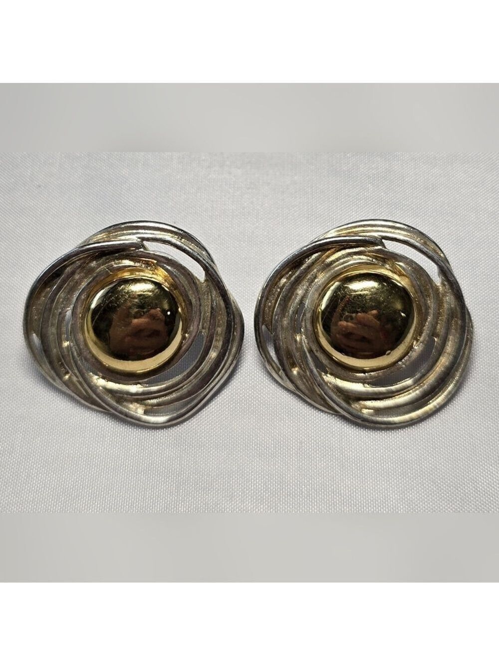 Vintage Peter Brams 14K Sterling Silver Earrings